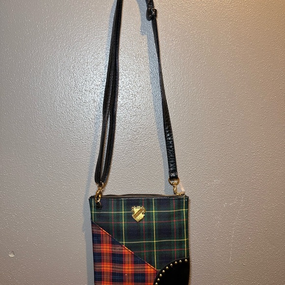 MAC Plaid Crossbody Bag with Gold Accents - Picture 2 of 6